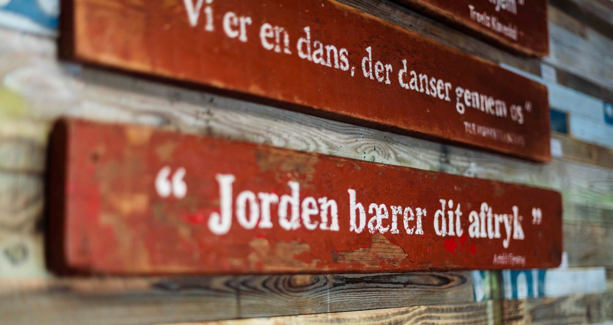 Hand-painted old wessel boards